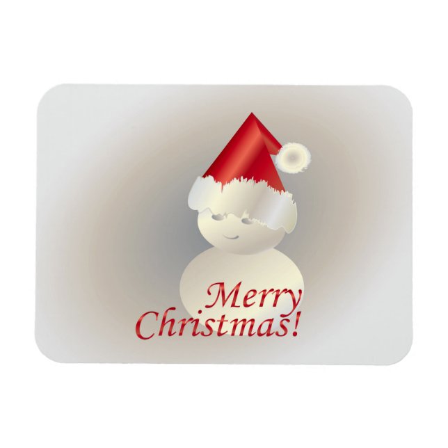 Christmas Snowman Magnet (Horizontal)