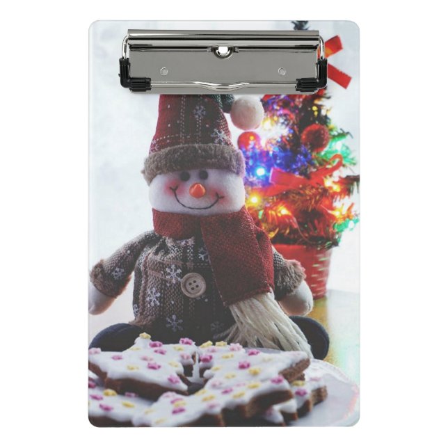 CHRISTMAS SNOWMAN  MINI CLIPBOARD (Front)