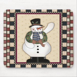 Christmas Snowman Mousepad