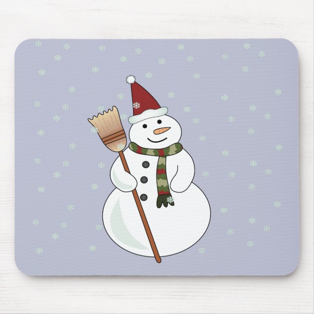 Christmas Snowman Mousepad (Front)