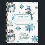 Christmas Snowman Notebook<br><div class="desc">Christmas Snowman Notebook</div>