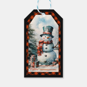 Christmas Snowman Personalised Gift Tags