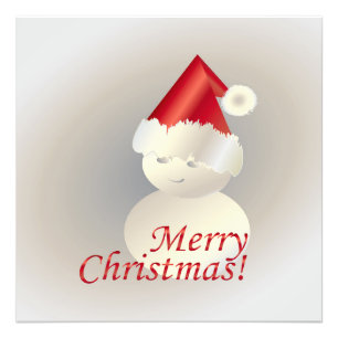 Christmas Snowman Photo Print