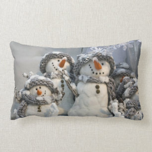 Christmas snowman pillow
