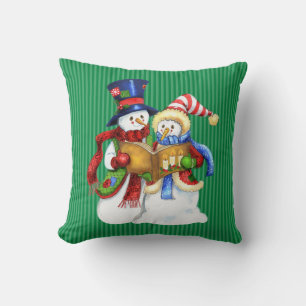 Christmas Snowman Pillow