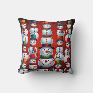 Christmas snowman pillows
