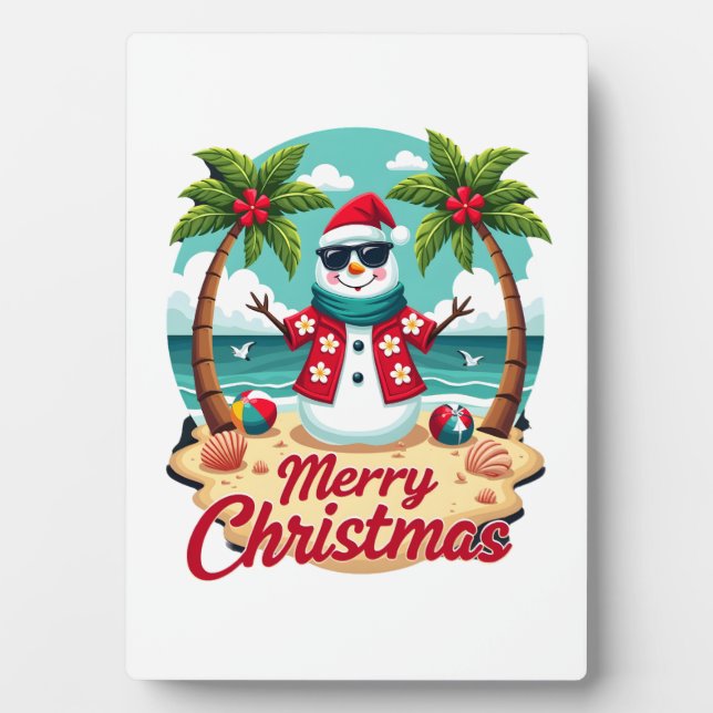 christmas Snowman Plaque (Front)