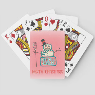 Christmas Snowman Playing Cards