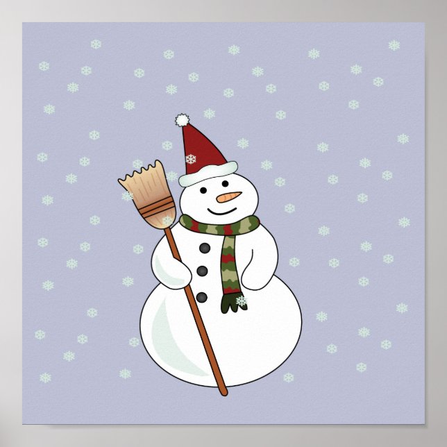 Christmas Snowman Poster (Front)