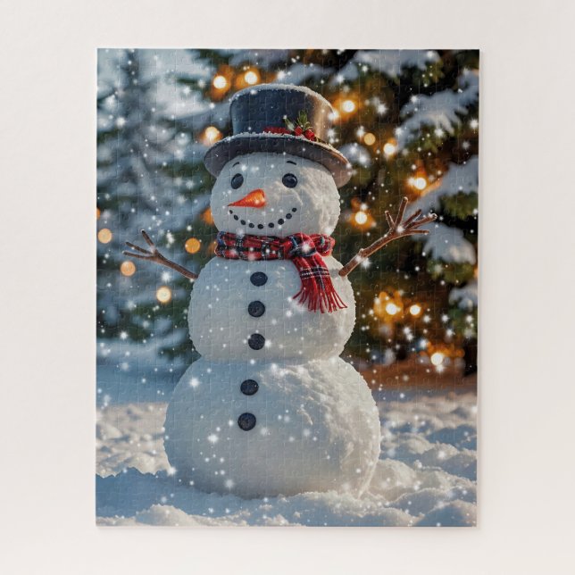 Christmas Snowman Puzzle (Vertical)