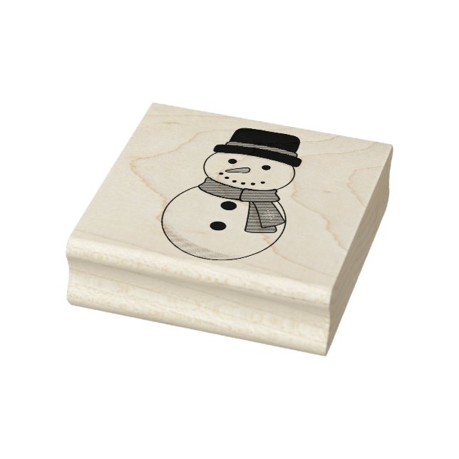 Christmas Snowman Rubber Stamp (Stamp)