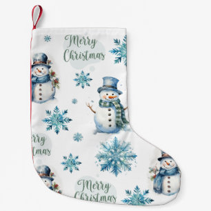 Christmas Snowman Small Christmas Stocking