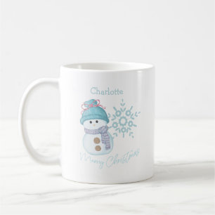 Christmas Snowman Snowflake Cute Coffee Mug