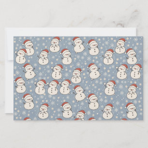 Christmas Snowman snowflakes Stationery