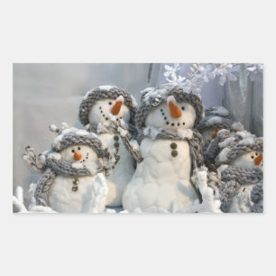Christmas snowman sticker