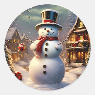 Christmas Snowman Stickers