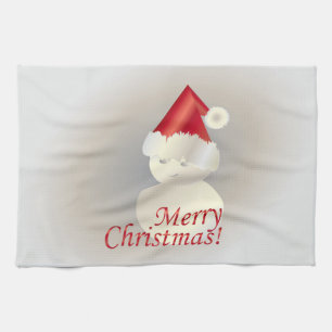 Christmas Snowman Tea Towel