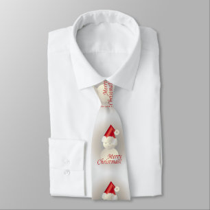 Christmas Snowman Tie