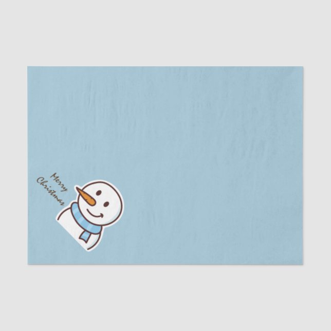 Christmas Snowman Tissue Paper (Front)