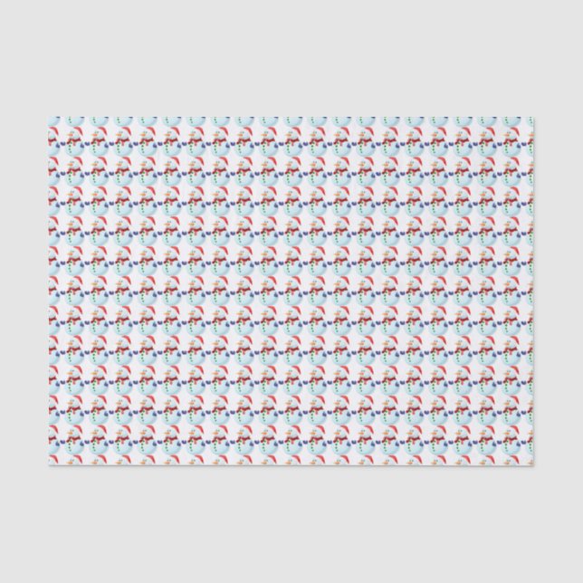 Christmas Snowman Tissue Paper (Front)