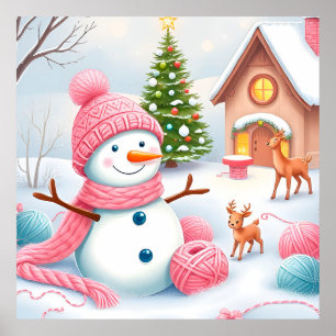 Christmas Snowman Wall Decor For Winter
