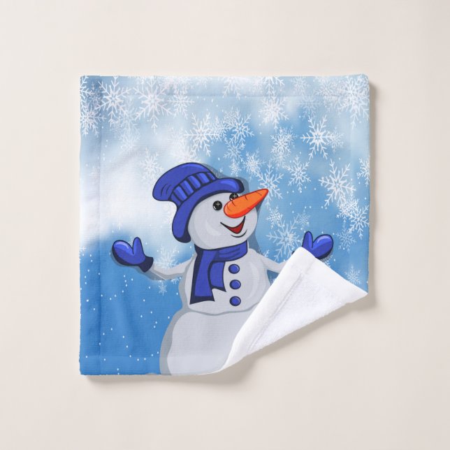 Christmas Snowman Wash Cloth (Wash Cloth)