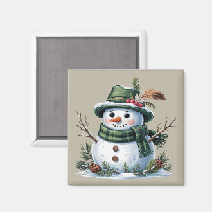 Christmas Snowman Winter Season Holiday Magnet