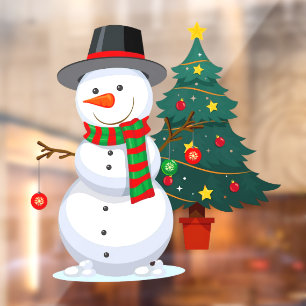 Christmas Snowman With Christmas Tree Shop Decor