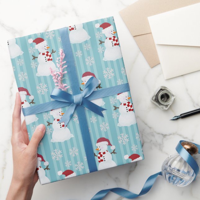 Christmas Snowman Wrapping Paper (Gifting)