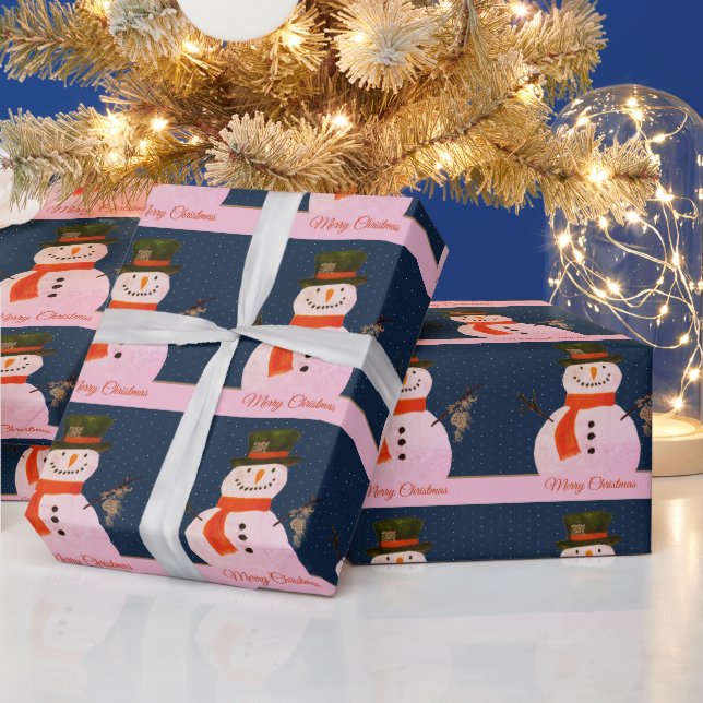 Christmas Snowman Wrapping Paper (Holidays)
