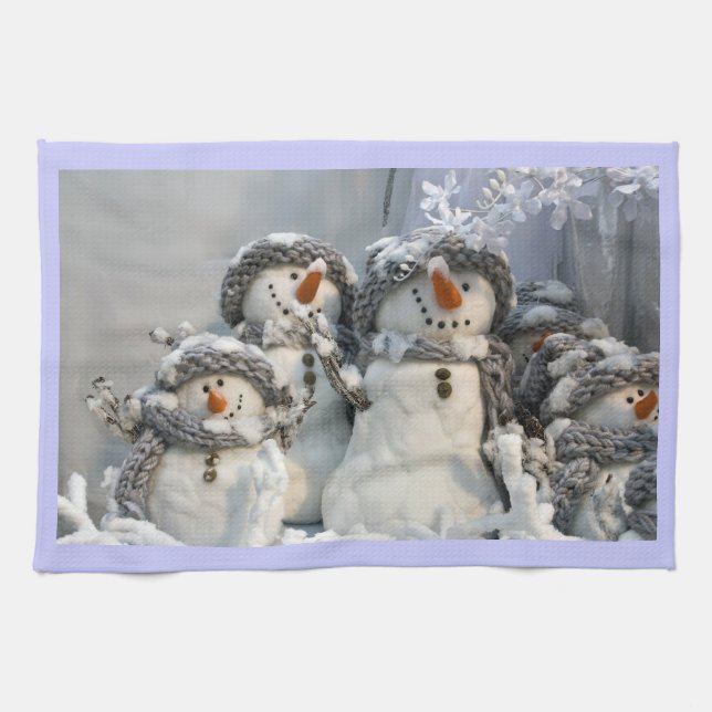 Christmas snowmen kitchen towel (Horizontal)