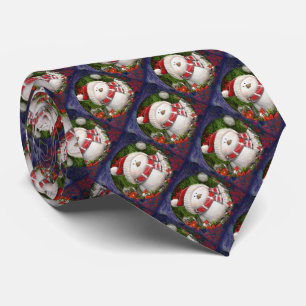 Christmas Snowmen Tie
