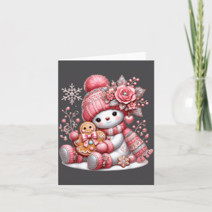 Christmas Snowperson  Card