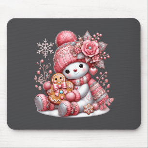 Christmas Snowperson Mouse Pad