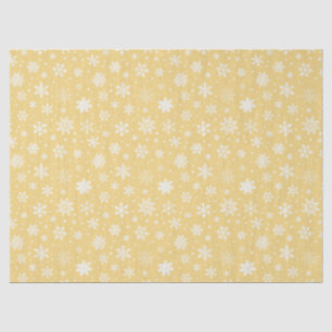 Christmas Snowy Gold Tissue Paper