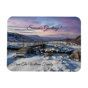 Christmas Snowy Landscape Magnet