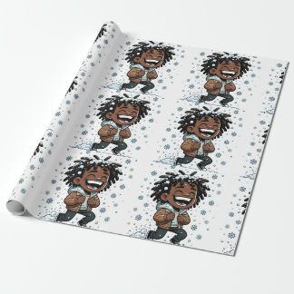 Christmas Snowy Laughter-Christmas Wrapping Paper