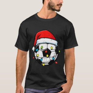 Christmas Soccer Ball Santa Xmas Football Srt Men T-Shirt