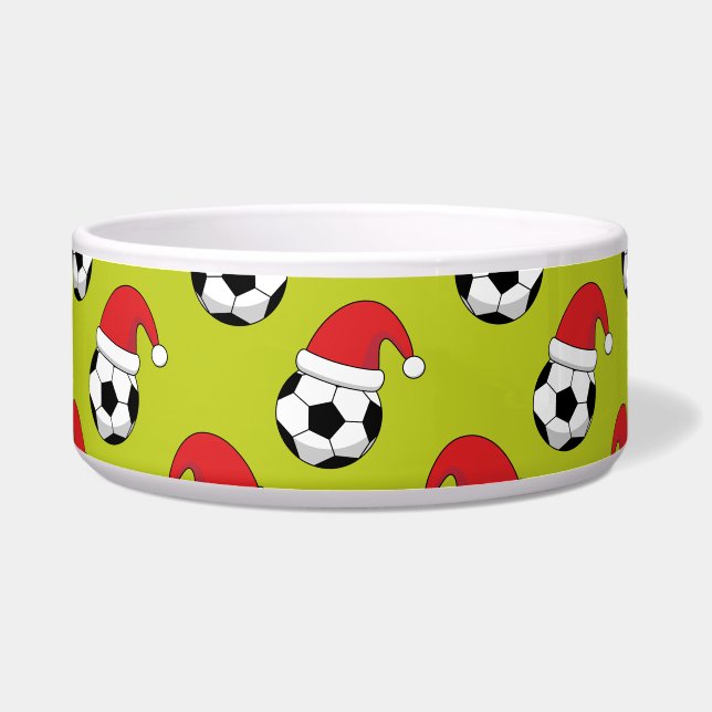 Christmas Soccer Ball With Santa Claus Hat Pattern (Front)