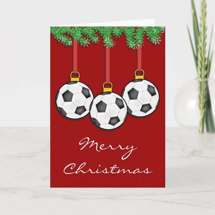 Christmas Soccer Card