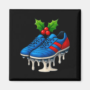 Christmas Soccer Cleats Ice Cream Drip Xmas  Magnet