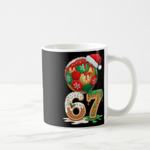 Christmas Soccer Drip Number 67 Boys Soccer 67 Coffee Mug
