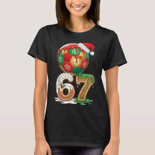 Christmas Soccer Drip Number 67 Boys Soccer 67  T-Shirt