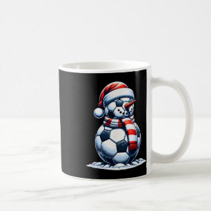 Christmas Soccer Fan Funny Snowman Santa Coffee Mug