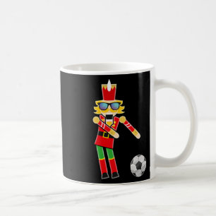 Christmas Soccer Flossing Nutcracker Gifts Coffee Mug
