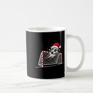 Christmas Soccer Goal Ball Lights Santa Xmas Kids  Coffee Mug