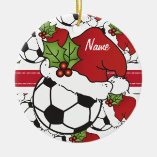 Christmas Soccer Personalise Ornament