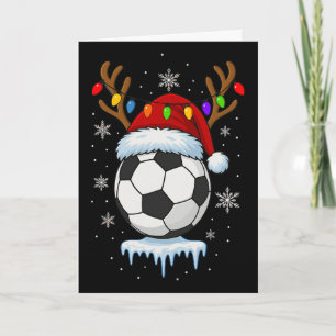 Christmas Soccer Reindeer Card