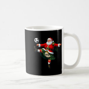 Christmas Soccer Santa Funny Football Festive Merr Coffee Mug