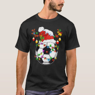 Christmas Soccer Snow Holiday Sport Lover Soccer P T-Shirt